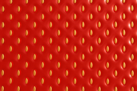 3d rendering of red strawberry for abstract texture and background. 3d fruit background concept.の写真素材