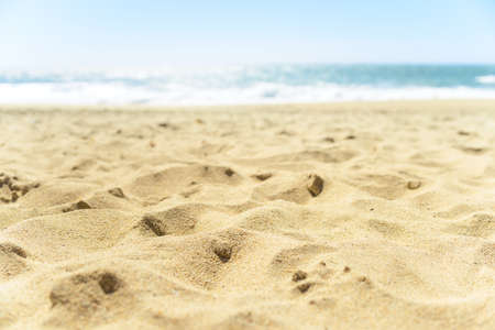 Close up of sand on the beach