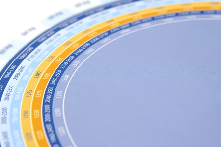 Circle with numbersの写真素材