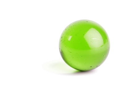 Green glass ballの写真素材