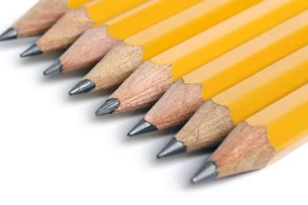 Pencils isolated on white の写真素材