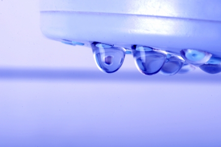 Shower head and showing dropsの写真素材