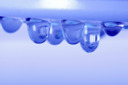 Shower head and showing dropsの写真素材