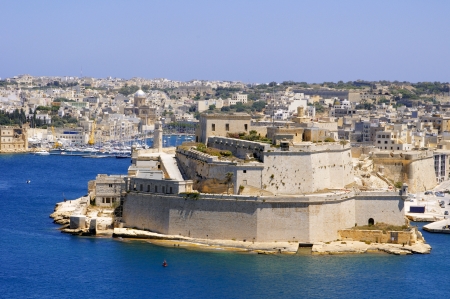 City landscape on the seaside in maltaの写真素材