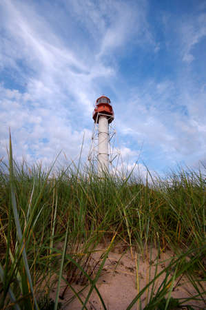Lighthouse by the Baltic sea in Latviaの写真素材