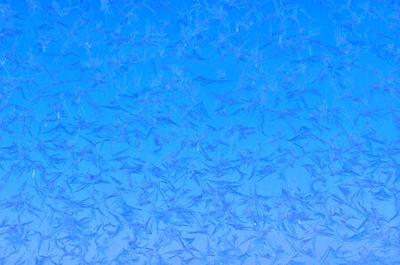 abstract blue frost background closeup