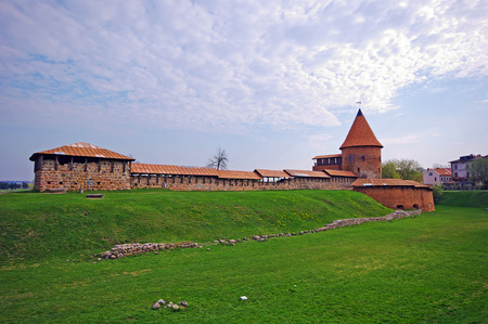 Kaunas Castle, built during the mid-14th century, in the Gothic style, Kaunas, Lithuaniaのeditorial素材