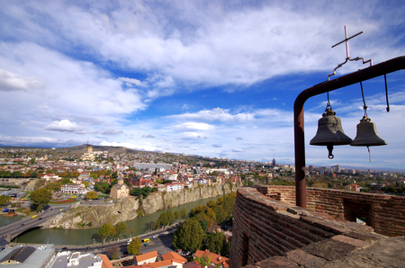 Panoramic view of Tbilisi, Georgia.の写真素材