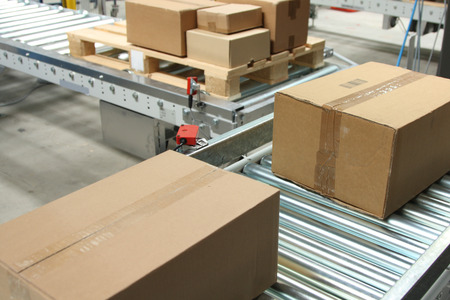 Boxes On Conveyor Belt