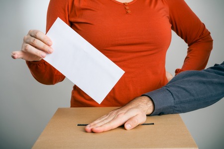 Conceptual Shot of Ballot Riggingの写真素材