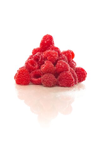 Raspberries With Reflectionの写真素材