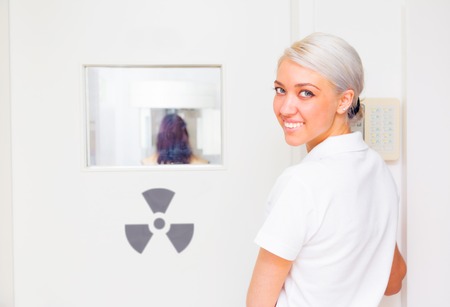 Taking A Dental X-ray Imageの写真素材