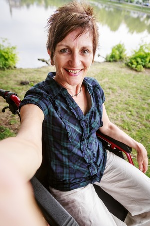 Senior Woman In Wheelchair