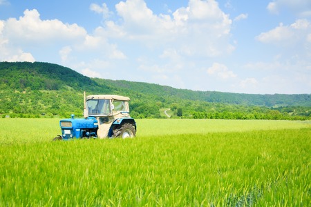 Tractor Standing In A Field