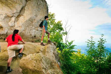 Young Couple Enjoying The Viewの写真素材