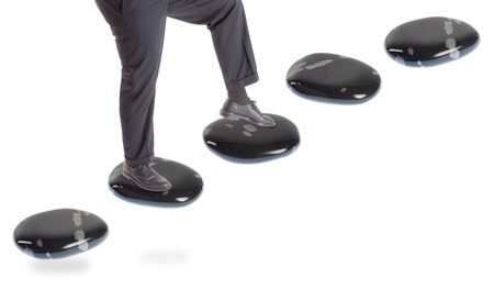 Stepping Stone Concepts: Going Upの写真素材