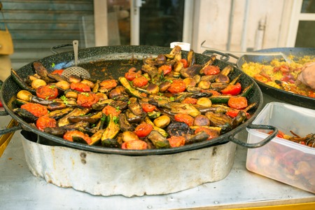 Fresh Grilled Veggies At A Market In Southern Franceの写真素材