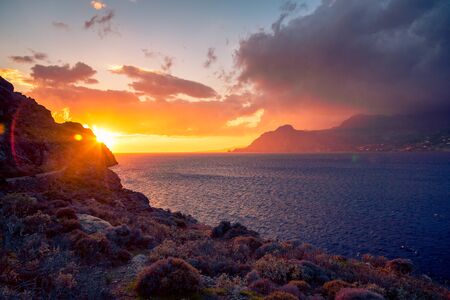 Sunset Over The Mediterranean