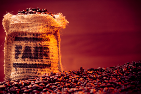 Fairtrade Coffee Beansの写真素材