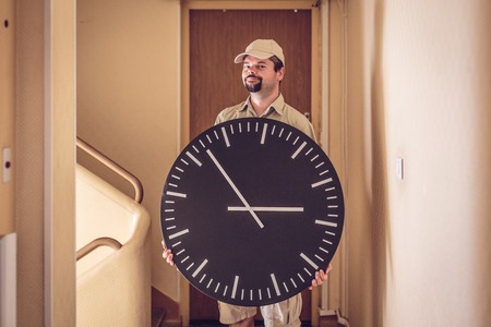 Messenger Delivered Your Parcel On Timeの写真素材