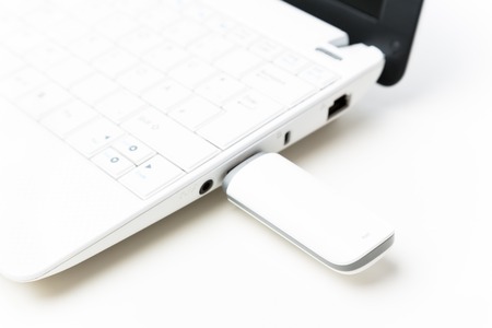 Netbook With Umts Stickの写真素材