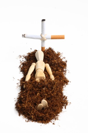 Smoking Manikinの写真素材