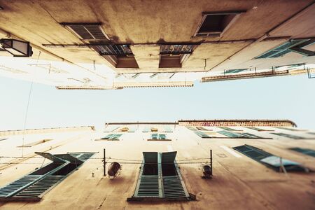 Street Scene In Villefranche, Cote Dazur, Franceの写真素材