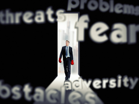 Determined Businessman Is Ready For The Challengeの写真素材