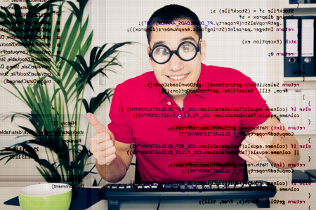 Computer Nerdの写真素材