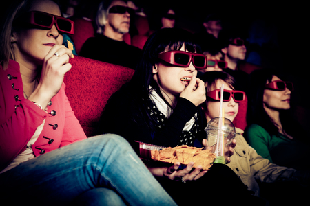 People At The Cinemaの写真素材