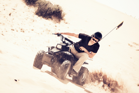 Tourist Riding Quad Bikeの写真素材