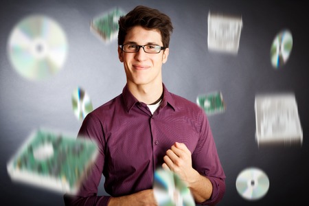 It Guy Has All His Data Under Controlの写真素材