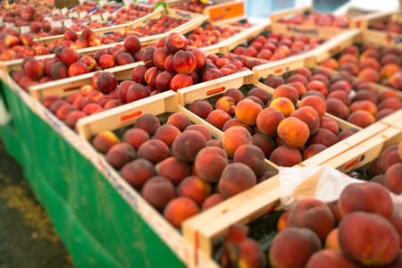 Fresh produce at a market in Southern Franceの写真素材