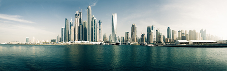 Dubai Marina Panoramaの写真素材