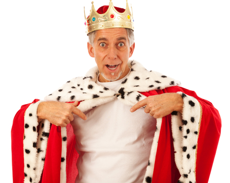 King With Blank T-shirtの写真素材