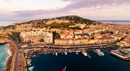 Aerial View Of Sete, Franceの写真素材