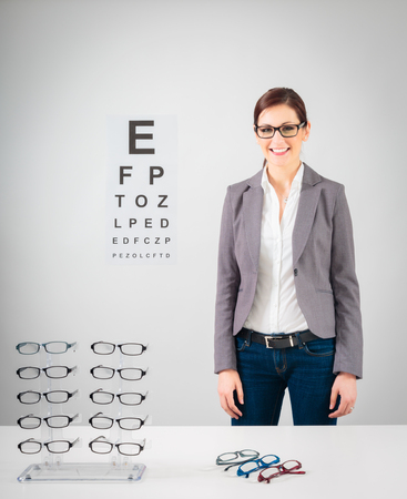 Young Female Opticianの写真素材
