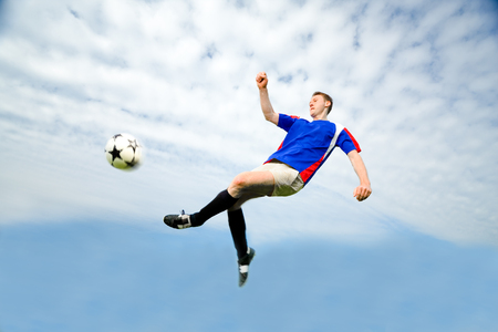 Man playing Soccerの写真素材