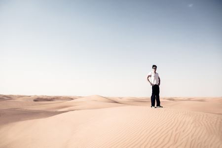 Jogging In The Desertの写真素材