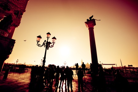 Tourists In Veniceの写真素材