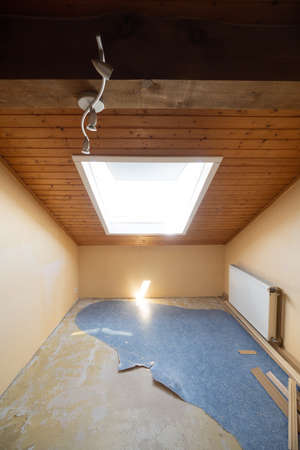Home Renovation Project, Removing Floorの写真素材