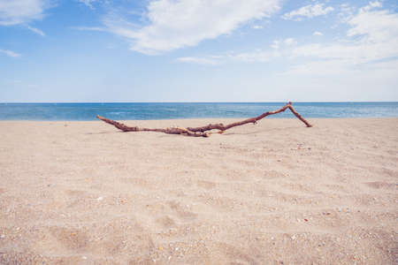 Mediterranean Sea Beach on a Bright Summer Dayの写真素材