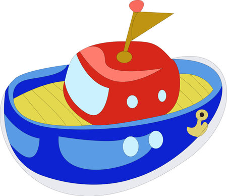 Travel boat vector set design. Travel ship and yacht collection elements isolated in white background for international cruise transportation. Vector illustration.のイラスト素材