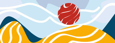 Abstract background with wavy lines and abstract waves. Vector illustration.