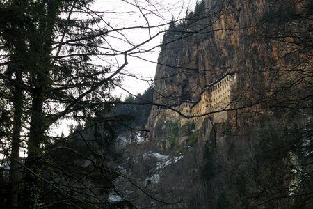 Sumela Monastery, Panagia tou Melas, Our Lady of Black Mountain , Turkey. Trabzon Karadeniz