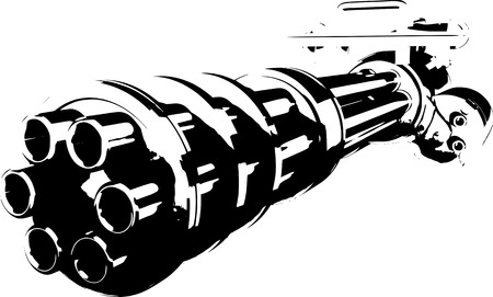 Gatlingのイラスト素材