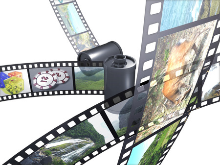 Positive filmの写真素材