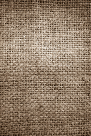 coffee beans on gunnysack backgroundの写真素材