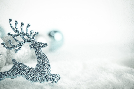 christmas decorations on mulberry paper texture for backgroundの写真素材