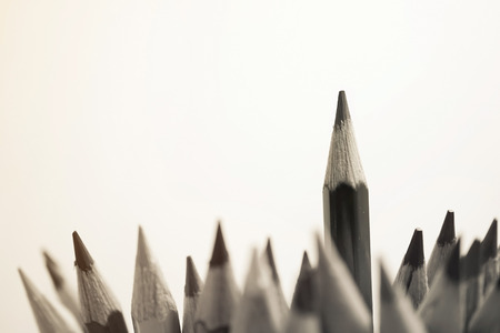 focus highlighted pencil for business or idea conceptの写真素材